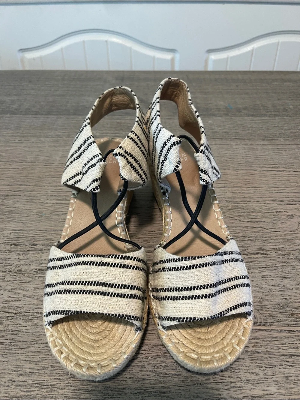 Eileen Fisher Women's Agnes Espadrille Wedge Sandals Size 8.5